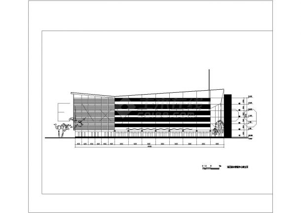 小高层宾馆建筑设计CAD参考图-图二