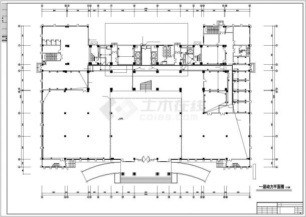 1.4万平米16层框架结构商务酒店全套电气系统设计CAD图纸-图一