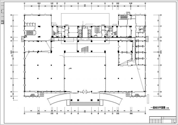 1.4万平米16层框架结构商务酒店全套电气系统设计CAD图纸_图1