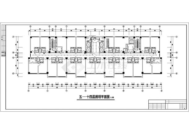 1.4万平米16层框架结构商务酒店全套电气系统设计CAD图纸-图二