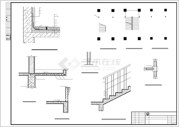 丽江市某临街7300平米9层框混结构商务酒店建筑设计CAD图纸-图二