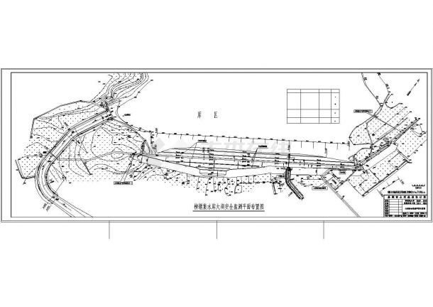 襄樊市某中型水库脱险加固工程cad设计图-图一