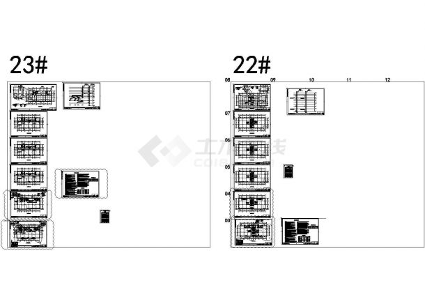 青岛大型住宅区暖通设计施工图，22#，23#楼-图一