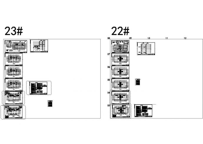 青岛大型住宅区暖通设计施工图，22#，23#楼_图1