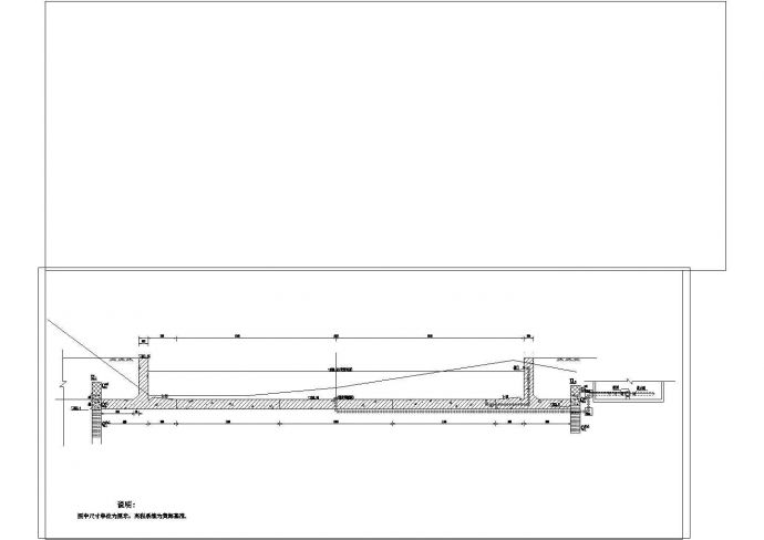 某小型橡胶坝工程cad施工图(含给排水系统)_图1
