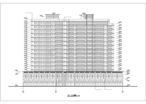 1.9万平米15层框架结构商业综合办公楼全套建筑设计CAD图纸-图二