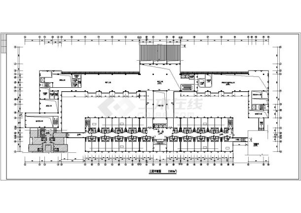 昆山市某1.5万平米四层框架结构商务酒店建筑设计CAD图纸-图一