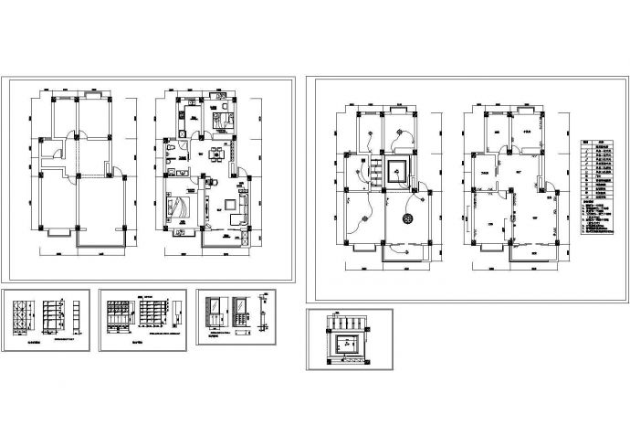 2室2厅某私人住宅室内装修设计cad设计图_图1