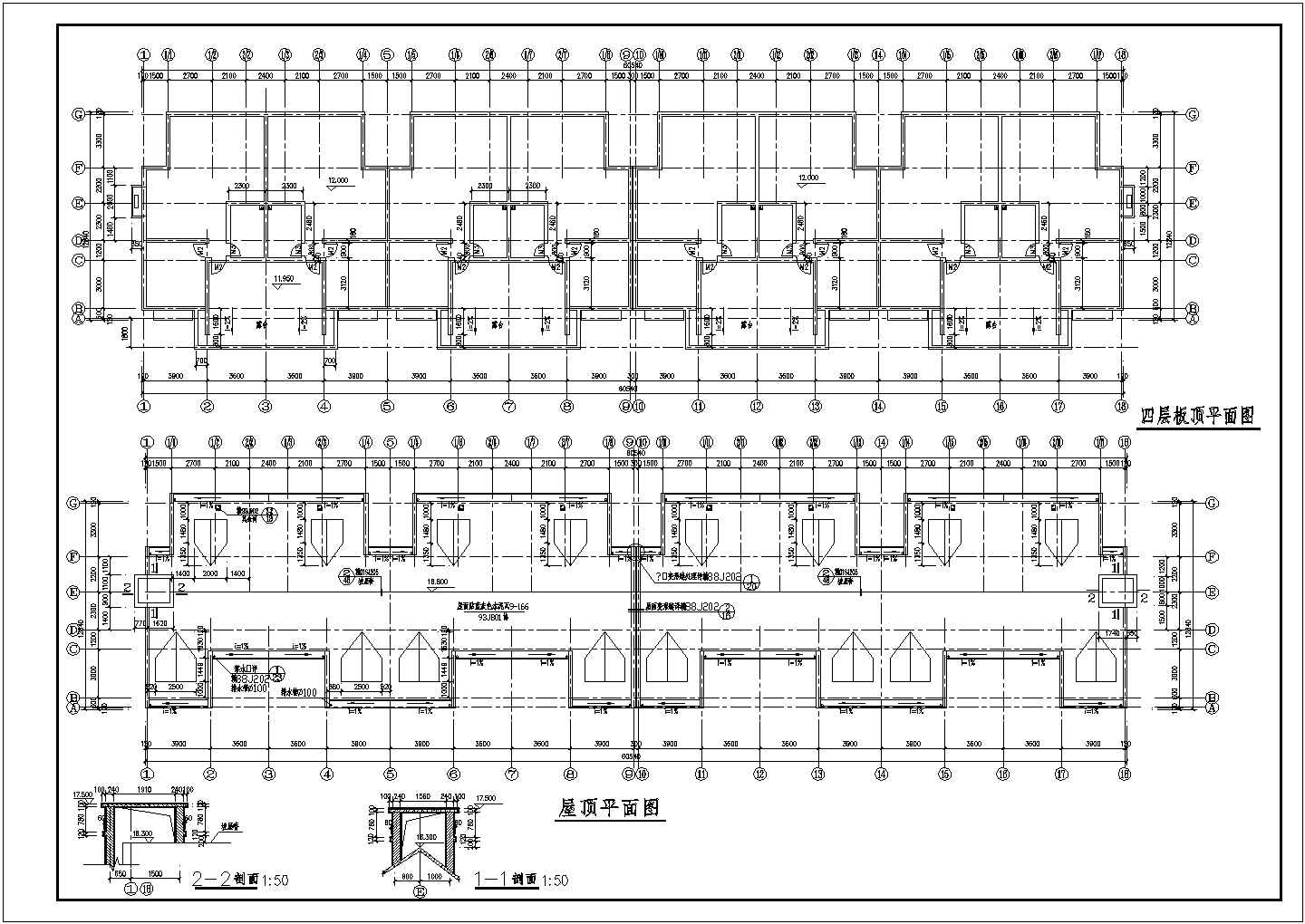 某地区多层住宅楼全套设计施工详细方案CAD图纸