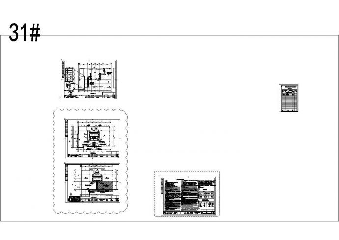 青岛大型住宅区暖通设计施工图，31#楼_图1