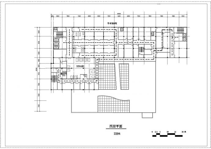 河北胸科医院建筑设计cad方案图_图1