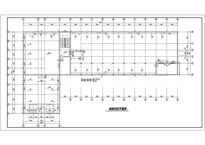 3千平米左右三层框架结构商务酒店建筑设计CAD图纸_图1