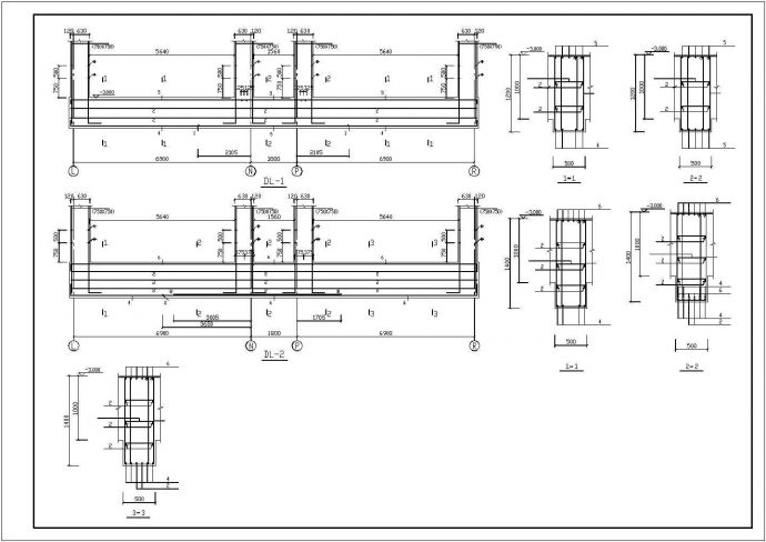 13层框架剪力墙结构宾馆结构设计图_图1