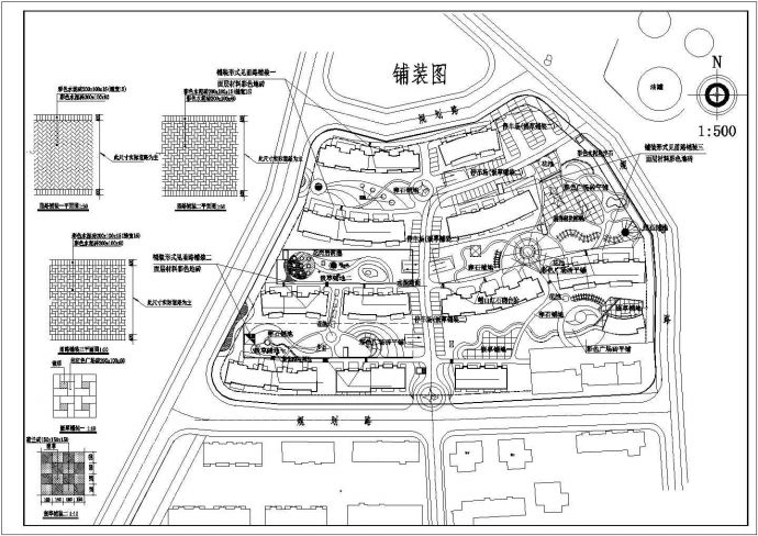某地区现代小区绿化景观规划设计施工详细方案CAD图纸_图1
