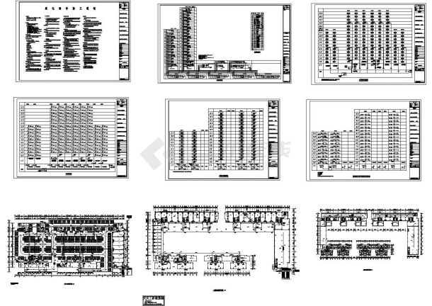 61741平方米高层住宅楼电气系统设计施工cad图纸，共九张-图一