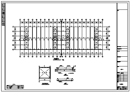厂房设计_某市单层单山单跨门式刚架厂房工程施工cad图纸-图二