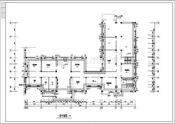 哈尔滨某建筑工程的供热工程设计cad施工图-图一