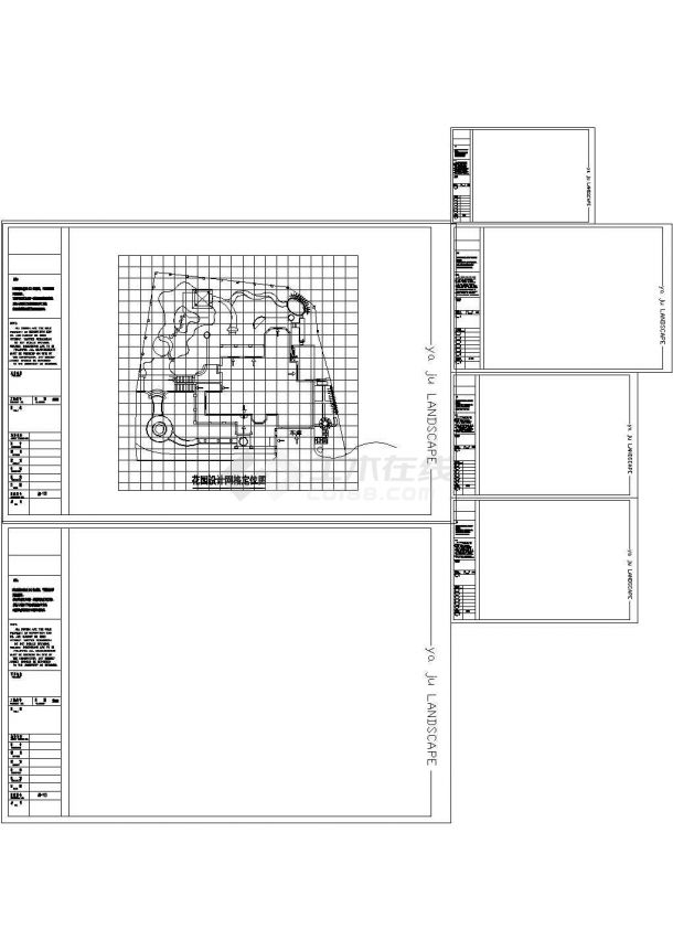 棕榈泉庭院设计cad方案图纸-图一