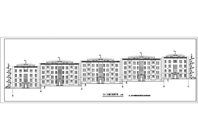 某四层框架结构住宅楼设计cad全套建筑施工图纸（ 含设计说明）_图1