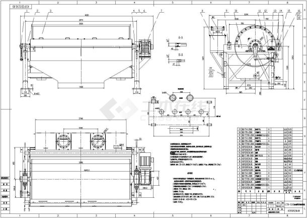 CTB-1230永磁筒式磁选机装配图 模型设计-图一