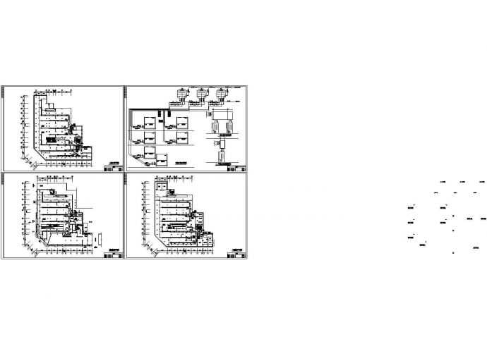某地大型超市中央空调系统全套施工设计cad图纸（含系统图）_图1