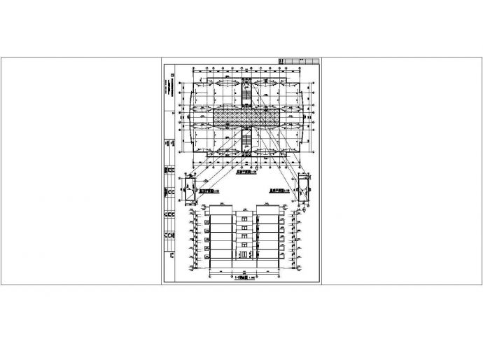 东莞某工厂5400平方米六层框架员工宿舍楼建筑设计CAD图纸_图1