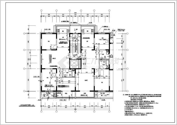 高层简约住宅全套建筑方案CAD图纸-图一