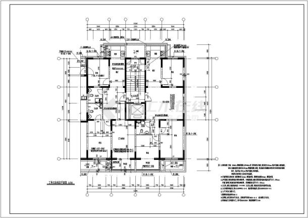 高层简约住宅全套建筑方案CAD图纸-图二