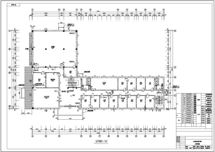 办公楼设计_某电力大队办公楼建筑设计施工cad图纸_图1