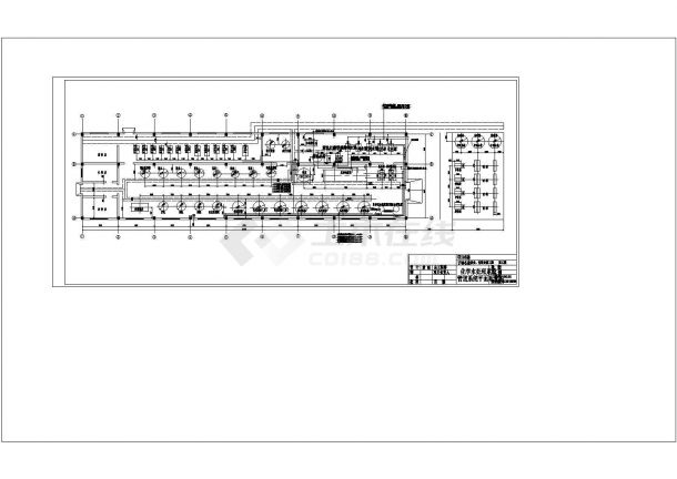 100t_h锅炉补给水处理站平面图cad-图一