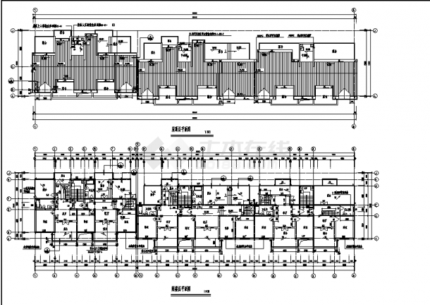 扬州五层住宅楼建筑设计施工cad图纸，含设计说明-图一