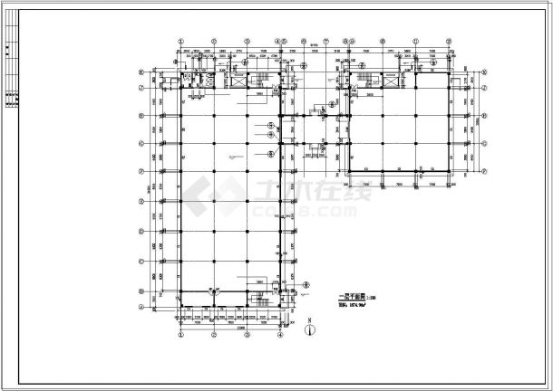 厂房设计_某地多层厂房建筑设计CAD施工图-图二