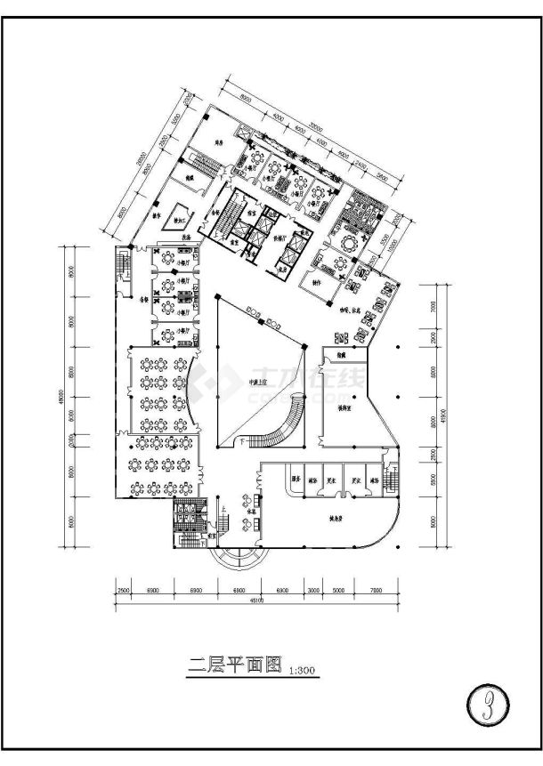 住宅式宾馆电气照明建施cad图，共二十二张-图二