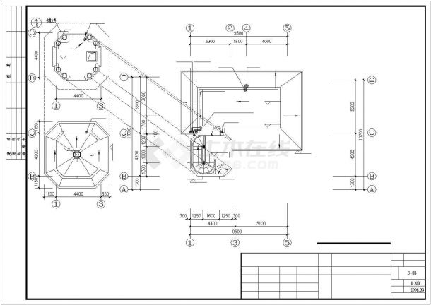 410平米4层框混结构单体别墅给排水设计CAD图纸（含天面层）-图二