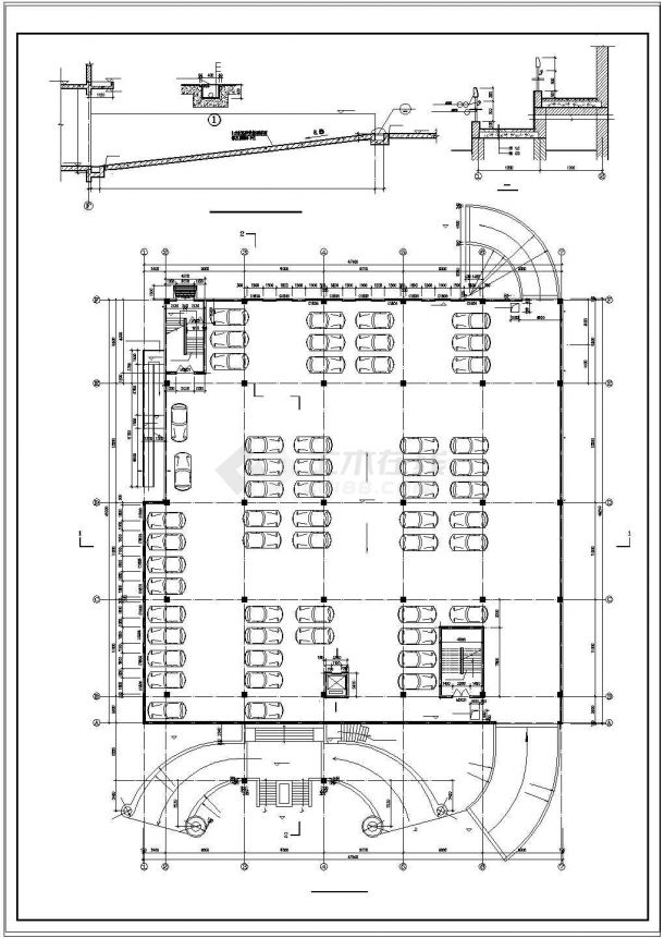 利安达综合大楼建筑全套cad设计施工图纸-图一