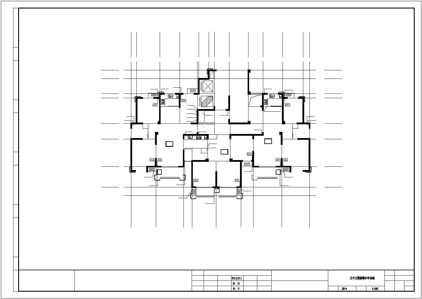 石家庄某小区1万平米33层框剪结构住宅楼全套给排水设计CAD图纸