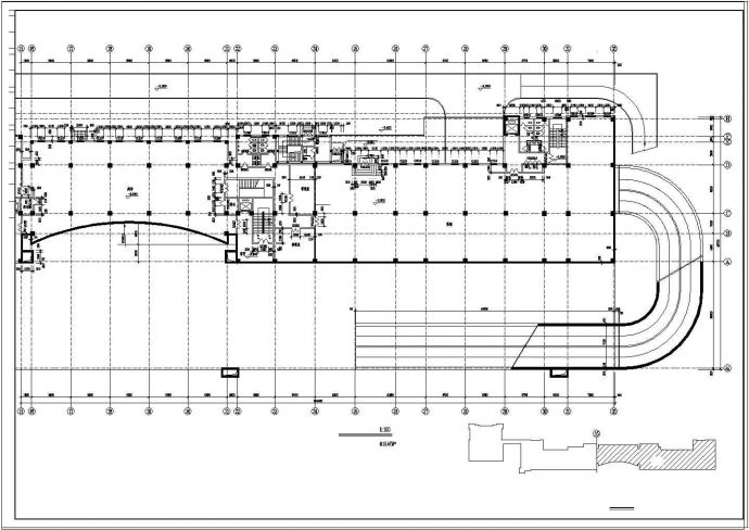 某地区商业楼全套建筑设计CAD施工图_图1