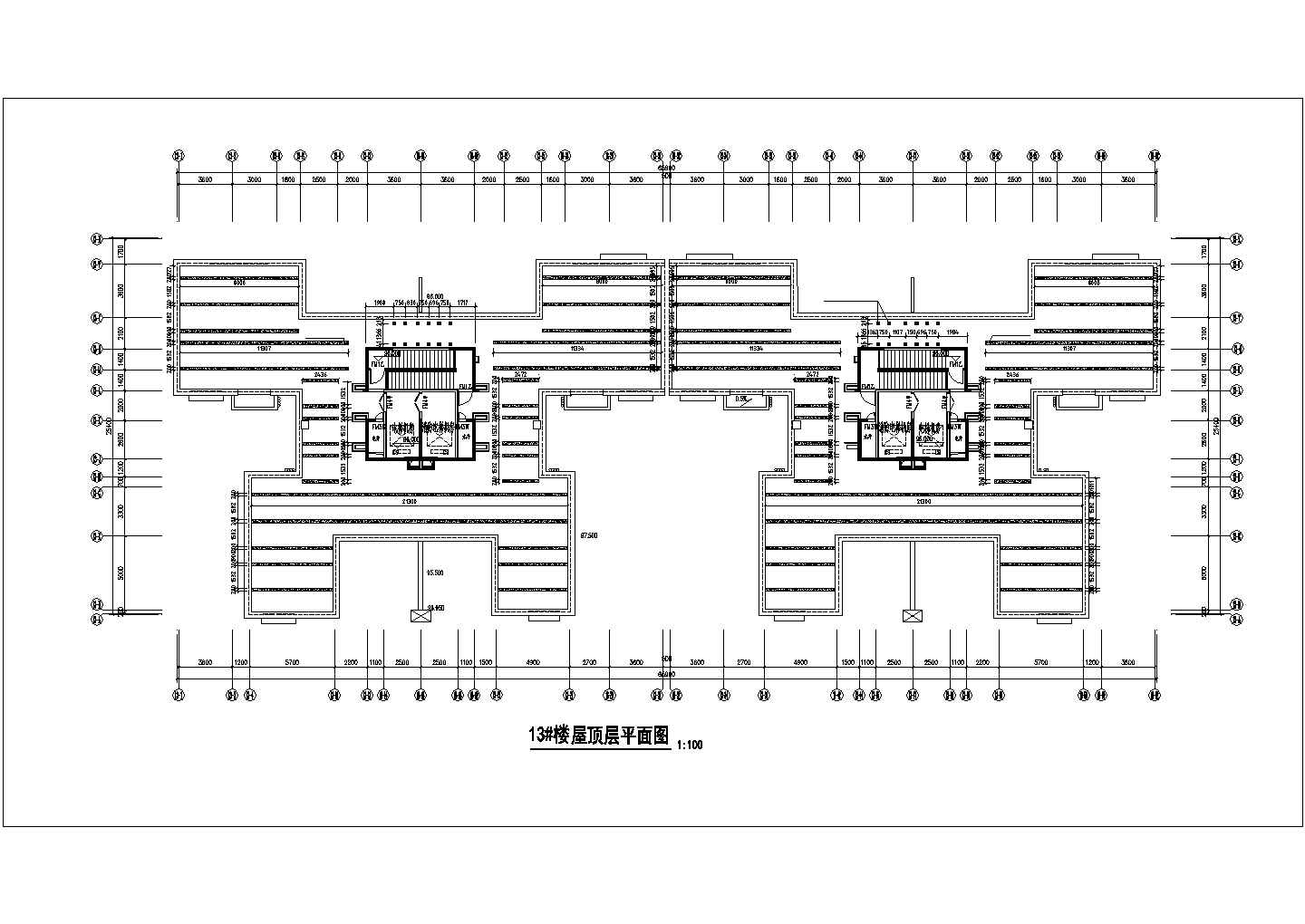 2万平米32层框剪结构高层住宅楼太阳能系统全套施工设计CAD图纸