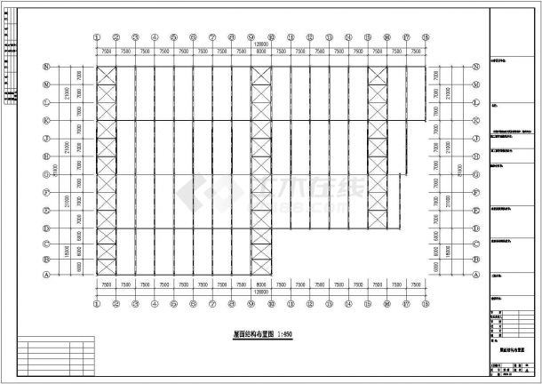 华辉公司钢结构工程设计CAD图纸-图二