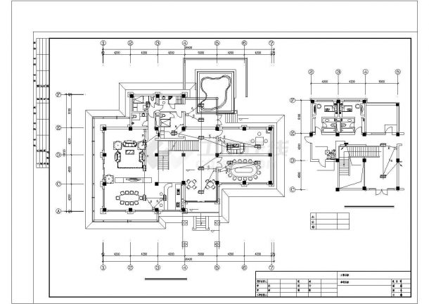 宾馆会所电气系统CAD图-图二