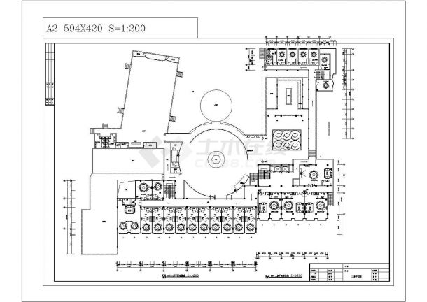 厦门天地人大酒店设计cad全套建筑施工图（含装修设计，含水电设计，含效果图）-图二