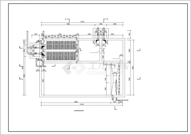 某矿井废水处理工程设计cad详细工艺施工图（含设计说明）-图二