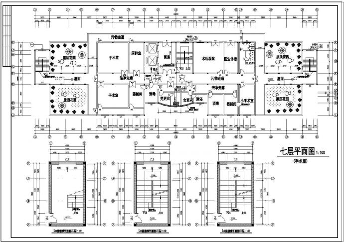 某医院住院部装修设计全套施工图_图1