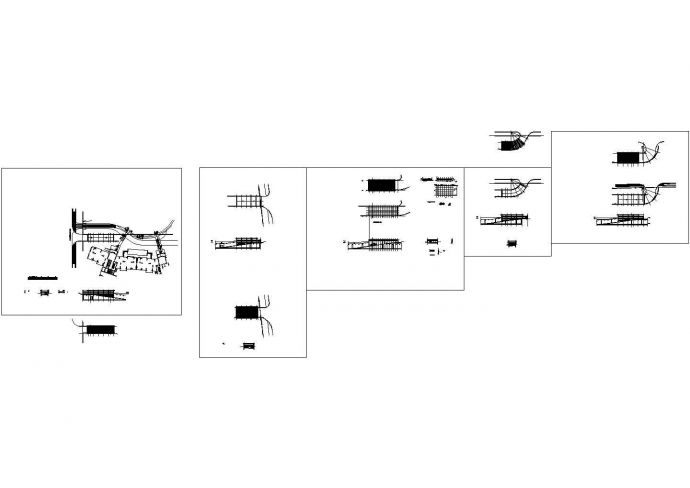 3种小区地下车库出入口设计施工图（绘图细致）_图1