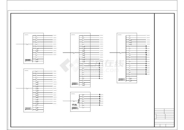 娱乐休闲宾馆电气系统规划CAD套图-图二