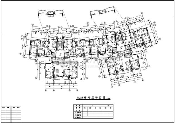 太原市某19层高层住宅楼全套建筑设计CAD图纸-图二