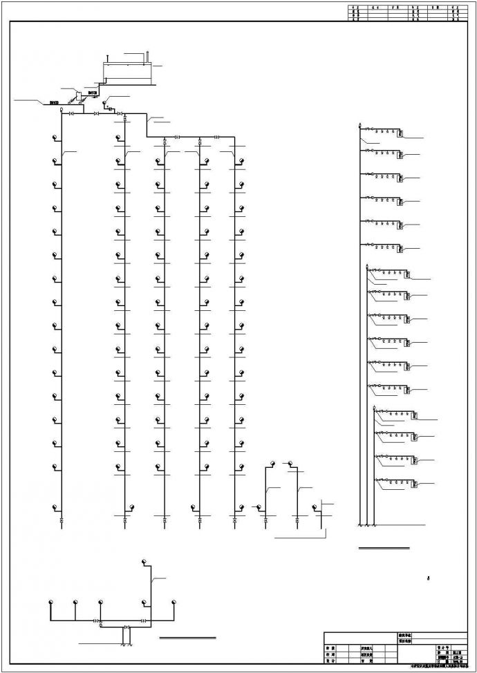 某小区1.6万平米16层框架结构公寓住宅楼全套给排水设计CAD图纸_图1