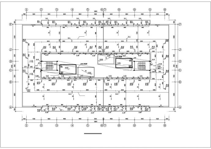 青岛市某职业学院6层框架学生宿舍楼全套给排水设计CAD图纸_图1