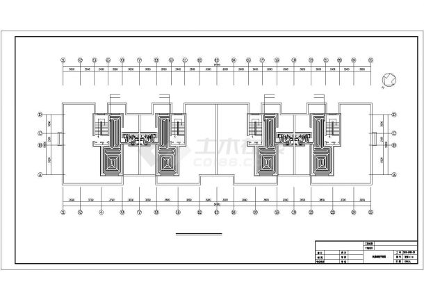 乌鲁木齐市某现代化小区6层框架结构住宅楼全套水暖系统设计CAD图纸-图一
