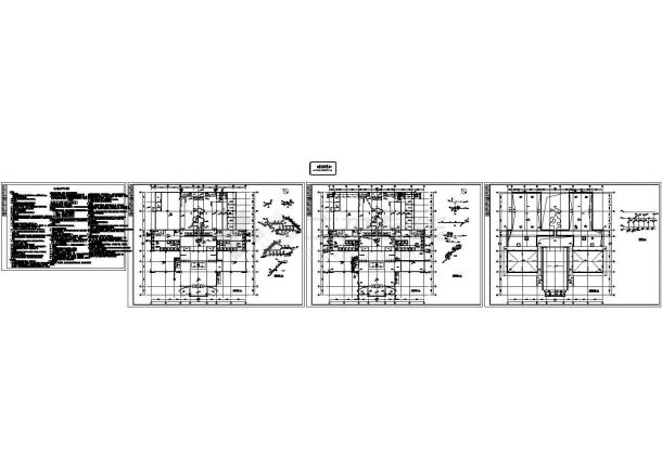 广东温泉会所给排水CAD设计图纸（含水泵房）-图一